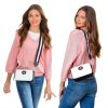 Bee Crossbody Bag Women Pu Leather Small Camera Purse-1