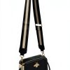 Camera Crossbody Purse Women Color Blocked PU Leather Bee-2