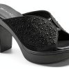 LAVINA Womens Heeled Sandals Crystal Embellishments Platform-1