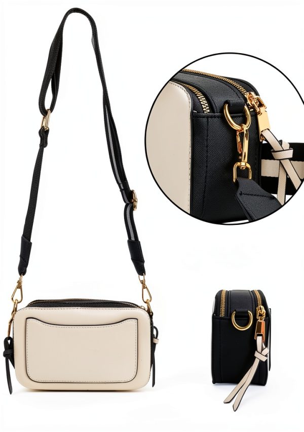 Bee Crossbody Bag Women Pu Leather Small Camera Purse-6
