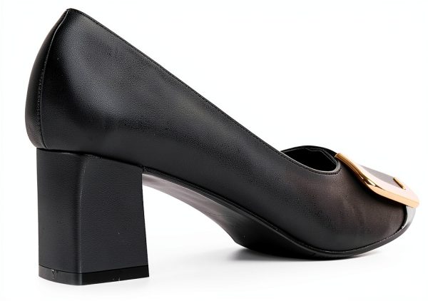 Ann Creek Womens Pumps Chunky Heel Square Toe Faux Leather-2