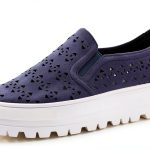 Patrizia Womens Loafers Microsuede Slip On Navy Black Tan-0