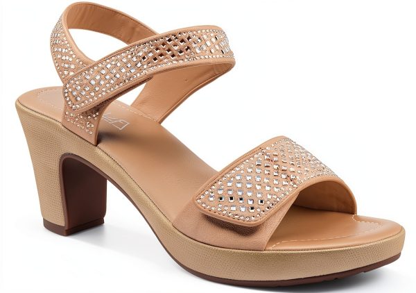 Patrizia Womens Platform Heels Crystal Strap Adjustable-2