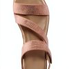 YADIEL Womens Heeled Sandals Crystal Strap Low Block Heel-3
