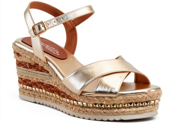 Patrizia Womens Wedge Sandals Suede Straps Adjustable Buckle-1
