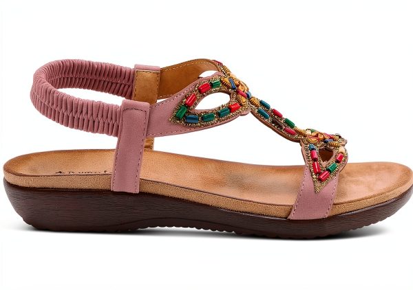Patrizia Womens Platform Sandals Beaded Stretchy Strap-8
