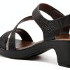 YADIEL Womens Heeled Sandals Crystal Strap Low Block Heel-7