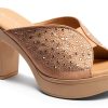 LAVINA Womens Heeled Sandals Crystal Platform Comfort-1