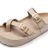 Pavo Womens Slide Sandals Platform EVA Arch Support-5