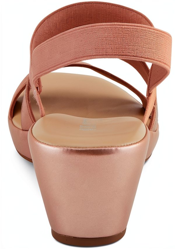 Patrizia Womens Heeled Sandals Metallic Strap Platform Heel-4