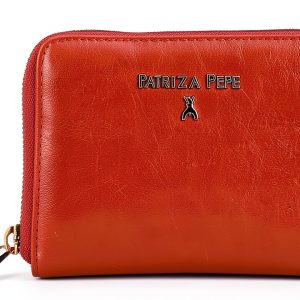 Faux Leather Womens Zipper Bag Two Compartments Solid-0