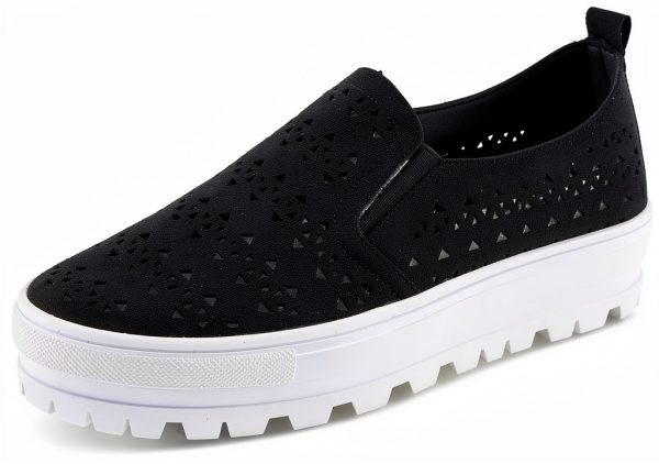Patrizia Womens Loafers Comfort Elastic Flexible Sole Slip-1