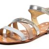 PATRIZIA PEPE Girls Gold Leather Shoes Size 12 Little Kid-0