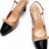 Pavo Womens Pumps Chunky Heel Slingback Nappa Lambskin-0