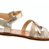 PATRIZIA PEPE Girls Gold Leather Shoes Size 12 Little Kid-5