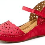 Patrizia Womens Wedge Sandals Vegan Laser Cut Design-0