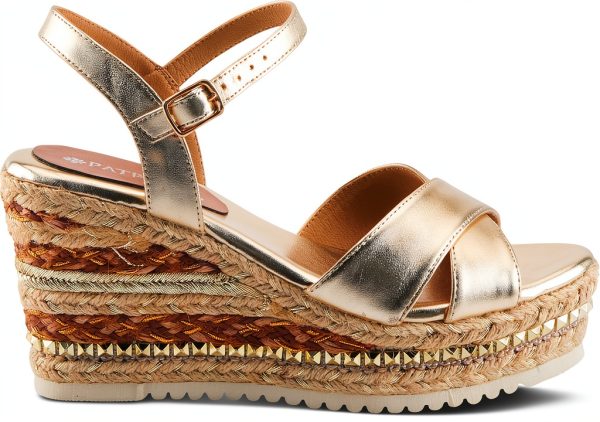 Patrizia Womens Wedge Sandals Suede Straps Adjustable Buckle-5