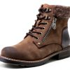 Patrizia Womens Hiking Booties Faux Leather Winter Boots-2