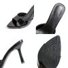 Galonfulty Womens Heeled Sandals Stiletto Patent Leather-4