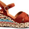 Patrizia SLOANE Wedge Sandals Suede Upper Buckle Closure-6
