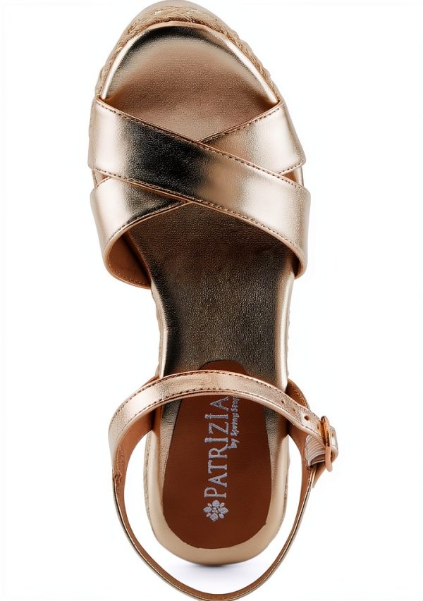 Patrizia Womens Wedge Sandals Suede Straps Adjustable Buckle-3