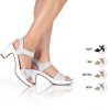 Patrizia Womens Platform Heels Crystal Strap Adjustable-6
