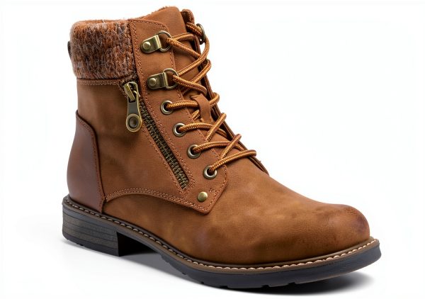 Patrizia Womens Hiking Booties Faux Leather Winter Boots-3