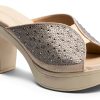LAVINA Womens Heeled Sandals Crystal Platform Comfort-1