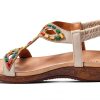 Patrizia Womens Platform Sandals Beaded Stretchy Strap-2