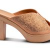 LAVINA Womens Heeled Sandals Crystal Platform Comfort-5