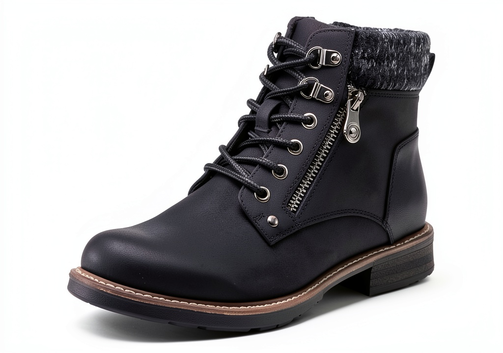 Patrizia womens hiking booties in multiple colors displayed on a rustic trail