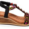 ZURI Womens Platform Sandals Synthetic Slip On Comfort-4