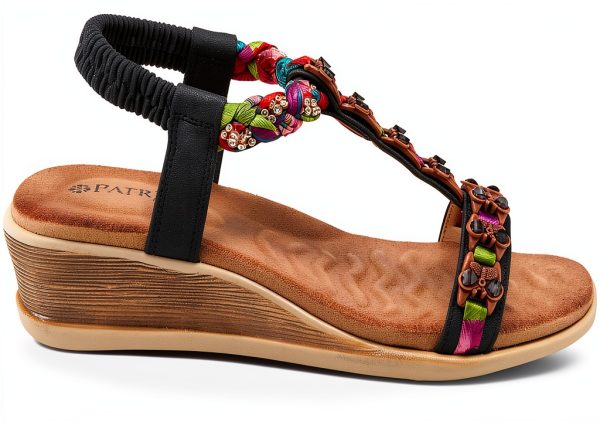 ZURI Womens Platform Sandals Synthetic Slip On Comfort-4