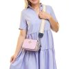 Bee Crossbody Bag Women Pu Leather Two Strap Shoulder Purse-1