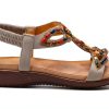 Patrizia Womens Platform Sandals Beaded Stretchy Strap-5