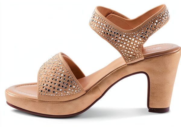 Patrizia Womens Platform Heels Crystal Strap Adjustable-3
