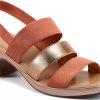 Patrizia Womens Heeled Sandals Metallic Strap Platform Heel-1