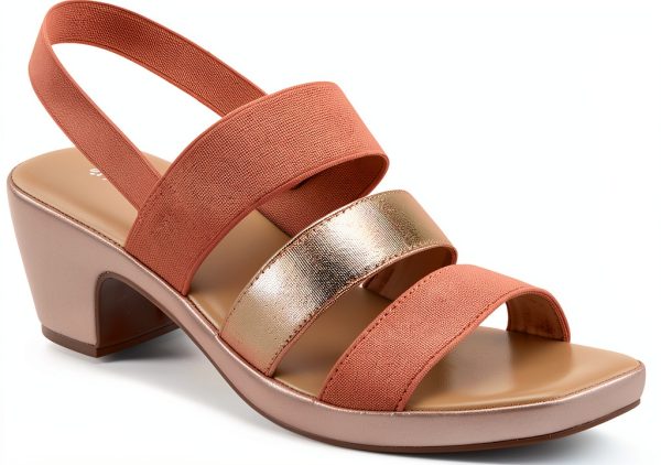 Patrizia Womens Heeled Sandals Metallic Strap Platform Heel-1