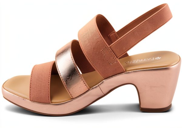 Patrizia Womens Heeled Sandals Metallic Strap Platform Heel-2