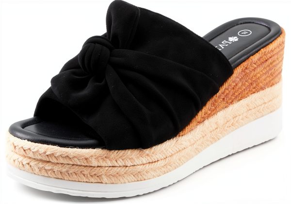 Patrizia Wedge Sandals Knotted Strap Jute Heel Women-1