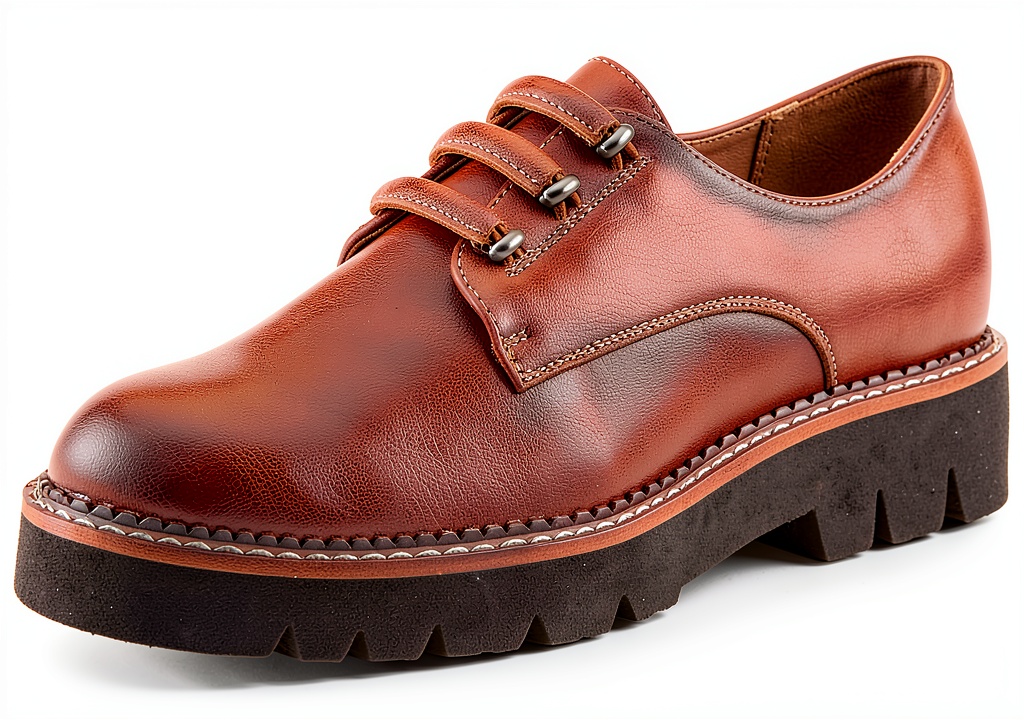 Patrizia womens Oxfords in Black and Camel colors displayed on a neutral background