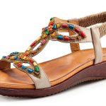 Patrizia Womens Platform Sandals Beaded Stretchy Strap-0