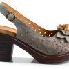 Patrizia Womens Sandals Flower Design Adjustable Buckle-7