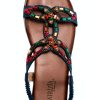 Patrizia Womens Platform Sandals Beaded Stretchy Strap-3