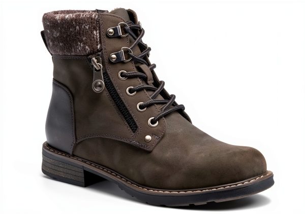 Patrizia Womens Hiking Booties Faux Leather Winter Boots-3