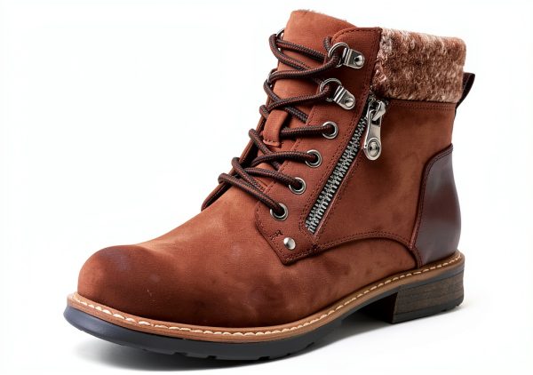 Patrizia Womens Hiking Booties Faux Leather Zipper Comfort-2
