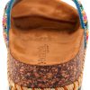 Patrizia Womens Slide Sandals Beaded Cork Wedge Multicolor-4