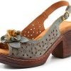 Patrizia Womens Sandals Flower Design Adjustable Buckle-0