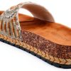 Patrizia Womens Slide Wedges Beaded Cork Sole Sandals-8