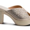 LAVINA Womens Heeled Sandals Crystal Platform Comfort-5